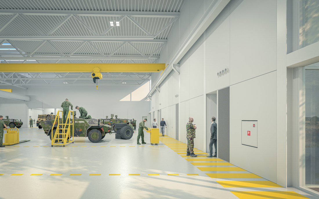 Render binnenkant hal TCL